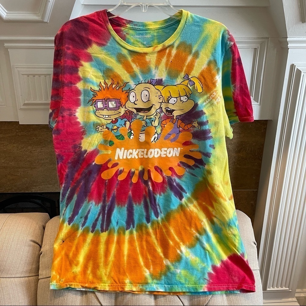 AJ: Nickelodeon Rugrats graphic tie dye tee Sz M